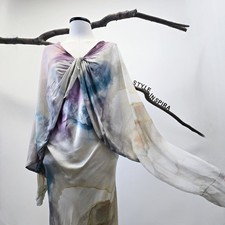 ZARA 🤍 LIMITED EDITION KLEID MAXIKLEID TRÄGERKLEID SATIN & CAPEOBERTEIL 2-TEILE