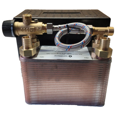 Heat Exchanger and Thermostatic Valve 45kW Webasto Eberspacher Hot Water Heating
