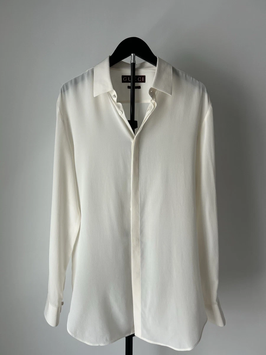 Gucci White Solid Dress Shirts for Men for sale | eBay
