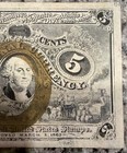 1863 US 5 Cent Fractional Currency Note. Very Nice Shape 063006 — photo 3