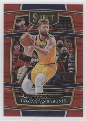 2021-22 Panini Select Concourse Red Prizm 64/199 Domantas Sabonis #73 0us8