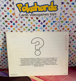 where in time is carmen sandiego nes manual only