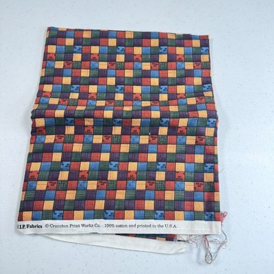 Cranston quilting cotton fabric leslie beek geometric squares 35x42