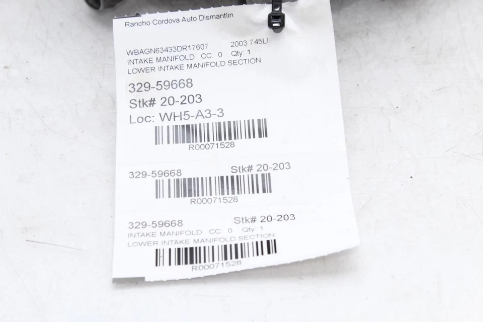 进气歧管下部适合 02-05 宝马 745i 71528 — 第 2/4 张图片