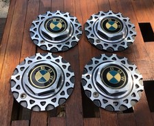 Set Of 4 Used Msw Black Mesh Honeycomb M249 Wheel Center Caps W Brass Screws