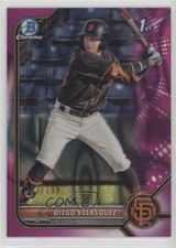 2022 Bowman Chrome Prospects Fuchsia Lava Refractor 103/199 Diego Velasquez 03mf