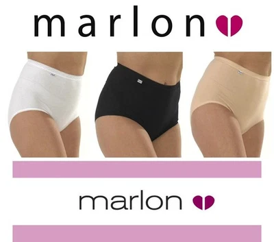 HH-COLLECTION Pack of 3 Marlon Ladies Smooth Cotton Rich Maxi Full Brief UK Size 12-26
