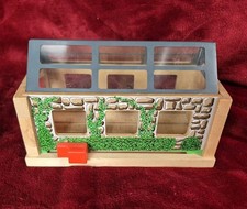 RARE Thomas Friends Wooden Railway Train Useful Engine Shed