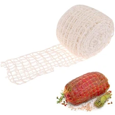 10m Meat Netting Roll,Size 18,Elastic Smoked Meat Poultry Ham Netting Meat Bu...