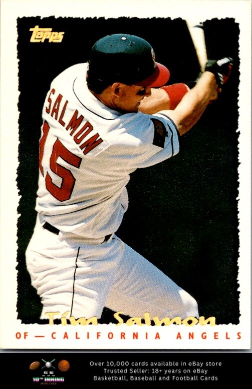 1995 Topps CyberStats (Spectralight) BASEBALL #114 Tim Salmon