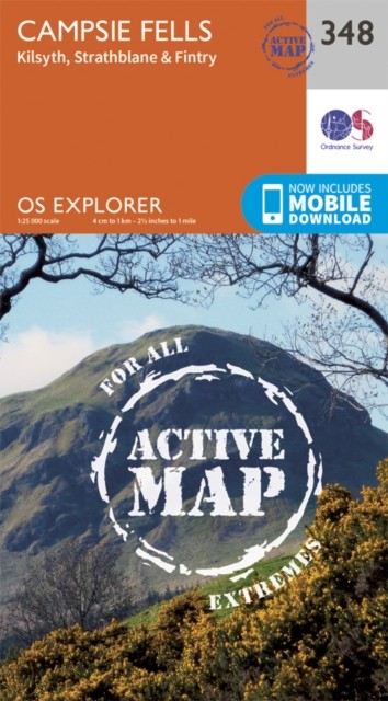 Campsie Fells Map  Weatherproof  Kilsyth Strathblane  Fintry  by Ordnance Survey
