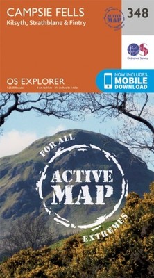 Campsie Fells Map  Weatherproof  Kilsyth Strathblane  Fintry  by Ordnance Survey