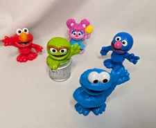 SESAME STREET Workshop Figures Abbey Cadabby Oscar Grover loose NM condition