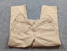 Carhartt Jeans Mens 40x29 Beige Straight Workwear Cotton Outdoor Pants