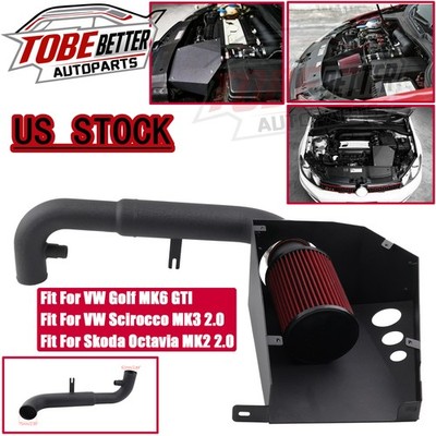 For VW Scirocco MK3 Golf MK6 GTI Skoda Octavia MK2 2.0 TFSI Cold Air Intake Kit