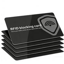 6 Pack RFID Blocking Card, NFC Contactless Credit Card Protector Safe Wallet ...