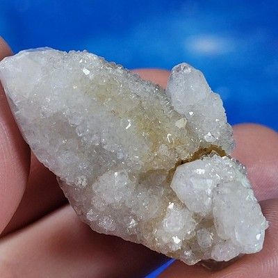 Fairy Spirit Quartz Crystal 21g Druzy Multi Point Cluster South Africa Cactus