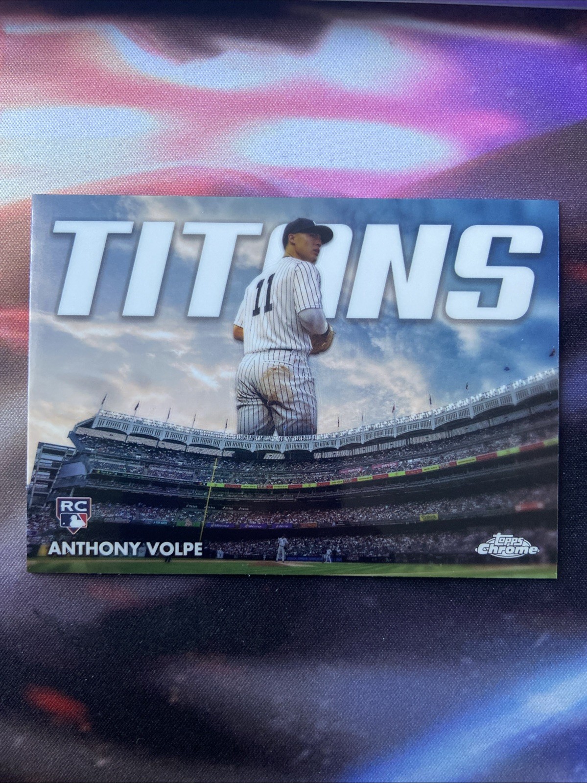 2023 Topps Chrome Update Anthony Volpe Titans RC Rookie #CT-19 Yankees O073