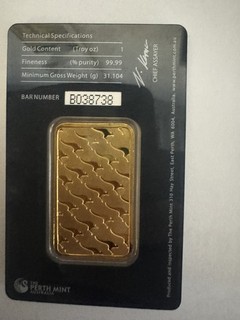 Goldbarren 1 Unze (31 1 g) 999 9 Feingold – The Perth Mint – original verpackt