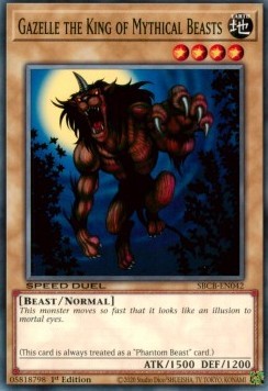 YuGiOh Gazelle the King of Mythical Beasts SBCB-EN042 Common Englisch Neu 1st