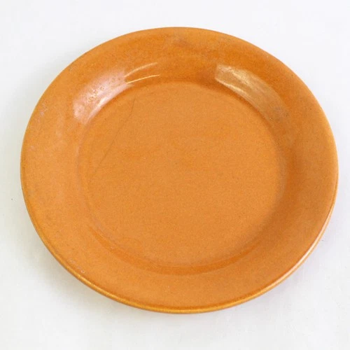 Vintage Bauer Los Angeles 6.25" La Linda Brown Bread Plate Earthenware Pottery