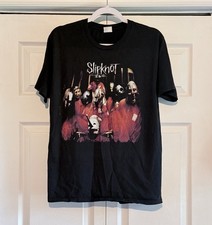 Camiseta De Colección 1999 Slipknot Álbum Autorizado Gráfico Banda Doble Cara Mediana
