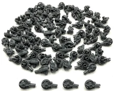 Lego 100 New Dark Bluish Gray Technic Rotation Joint Balls Loops 2 Parts