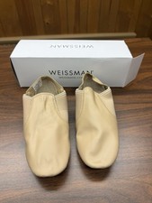 New Weissman Women s Leather Slip-On Jazz Shoe Tan W800 Size 6.5