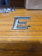 Vintage Pontiac Executive Emblem Letter E Chrome Badge