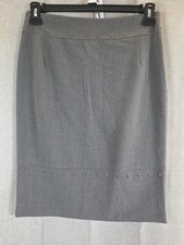 worthingtom gray knee length pencil skirt sz 6