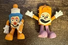 Vintage 1970 Marx Marxie Wee Flexie Bendie Toy Mini Spark Plug & Stoplight Lot