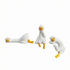 3 St&uuml;ck Armaturenbrett-Figur mit H&auml;nge-Ente Niedlich Auto-Ornament Lustig