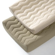 Muslin Changing Pad Cover: Baby Cotton Quilted Changing Table Cover - Soft Ch...