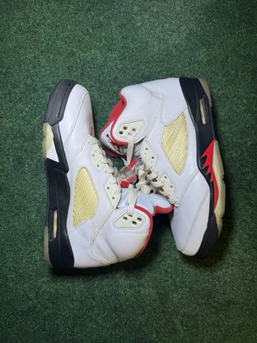 Size 9 - Jordan 5 Retro Mid Fire Red - Pre Owned - DA1911 102 - FAST SHIPPING - Picture 7 of 12