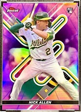 Nick Allen 2022 Topps Finest Purple Pink Vapor Refractor 3/3 Rookie RC MINT!