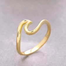 Dainty Wave Ring, Stacking,Minimalist Ring, Mother's Day Gift