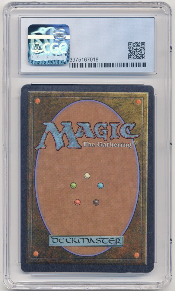 Graded Brass Man CGC Arabian Nights 1993 MTG Magic Error Misprint Miscut Twisted - Image 2 of 2