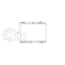 AVA QUALITY COOLING alette di raffreddamento radiatore acqua saldate per KIA Carnival/Grand VQ