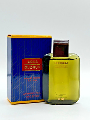 AQUA QUORUM BY ANTONIO PUIG 7ML EDT SPLASH (NEW WITH BOX)
