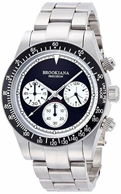 Brookiana Chronograph Watch Black Silver Metal Ba2301 Sbmsv Men S Watch Ebay