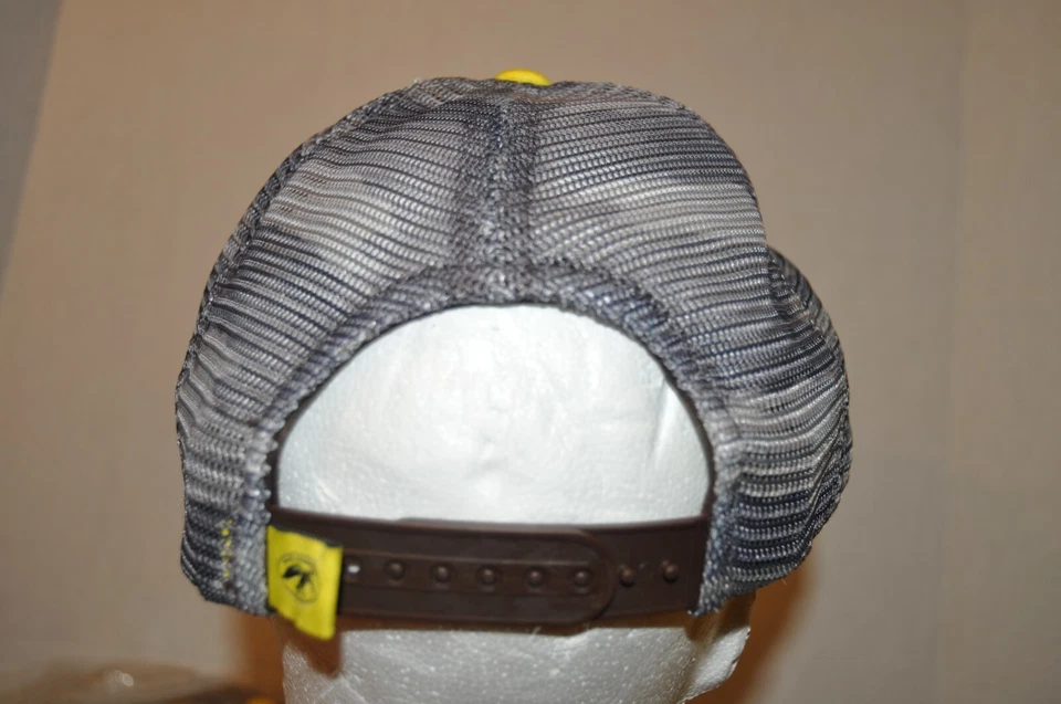 DUCK COMMANDER LOGO, DYNASTY, Yellow Grey Camo MESH TRUCKER HAT CAP New W Tag - Image 3 of 4