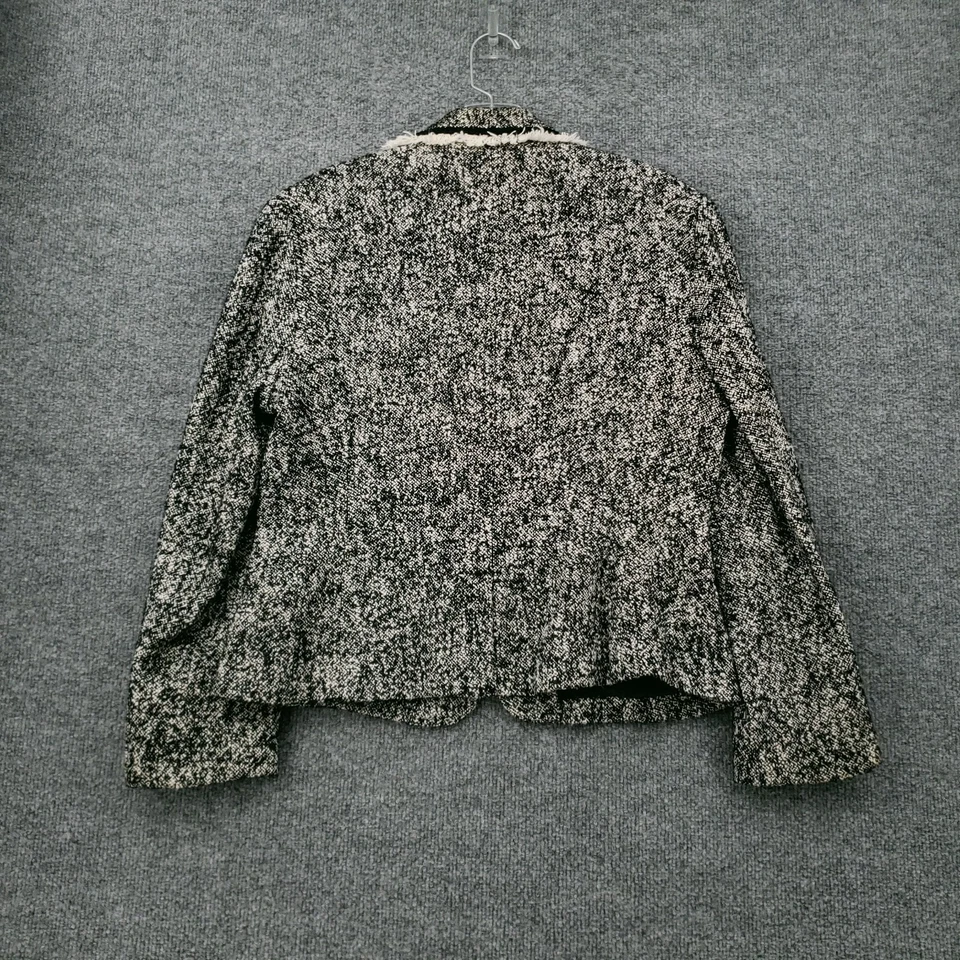 Blazer Talbots Mujer 10P Pequeño Gris Dos Botones Tweed Manga Larga Traje Chaqueta Foto 2 de 4