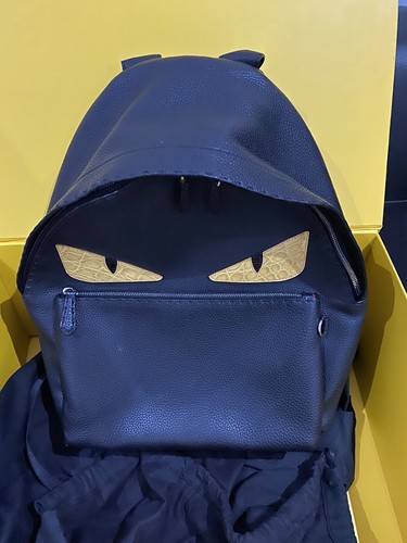 Fendi backpack Yellow Monster Eyes 