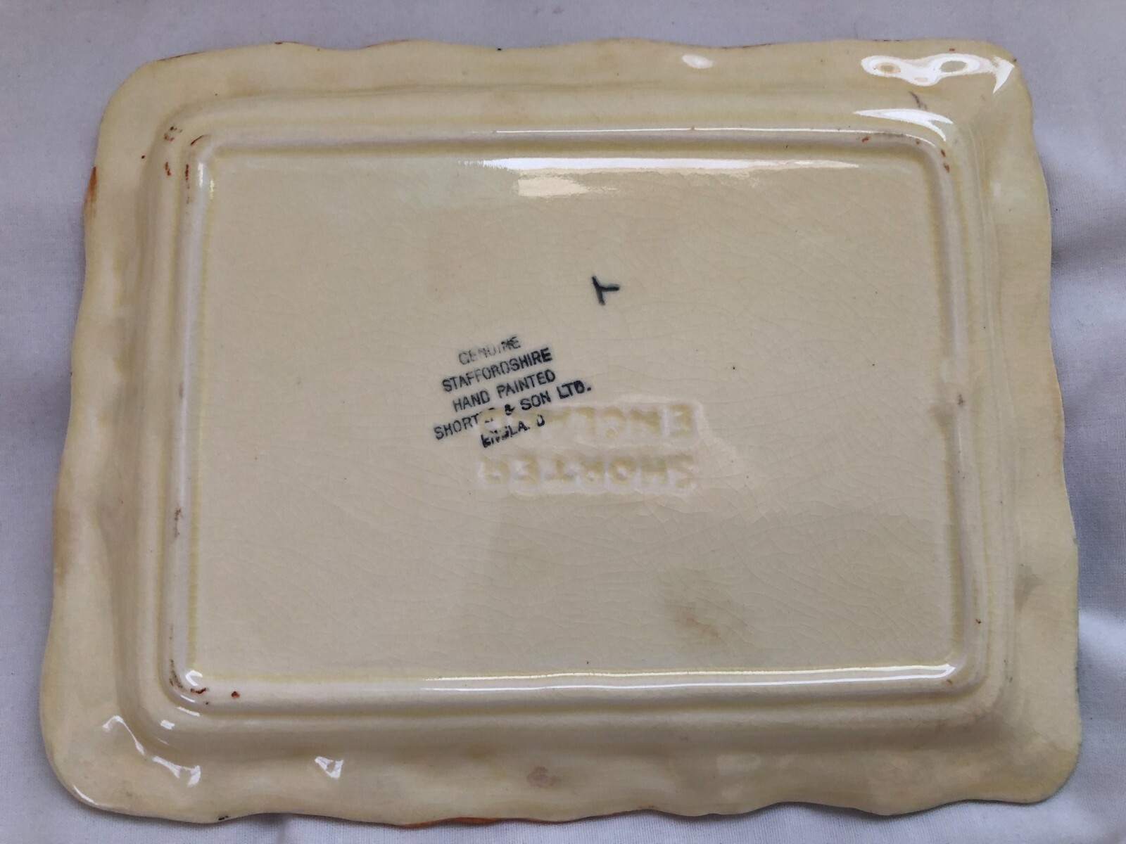 Shorter England Staffordshire Ceramic Covered Dish Cheese Butter