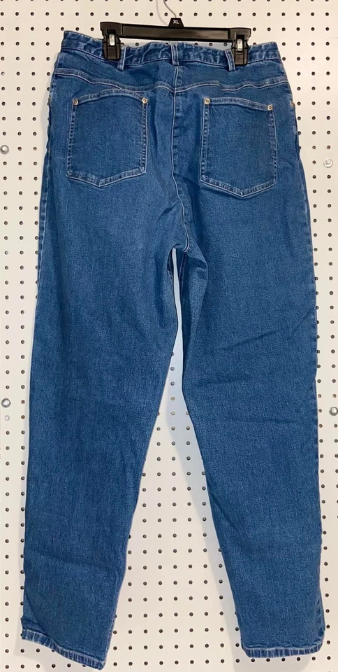 Susan Bristol Womens Size 12 Straight Leg Denim Jeans High Rise Med Wash - Image 3 of 4