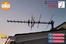 4K Yagi Outdoor TV Antenna 250 Mile for UHF VHF FM Digital Channels