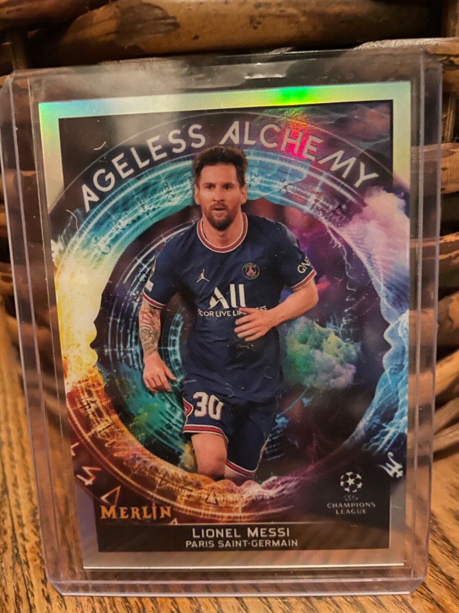 2021-22 Topps Chrome Merlin UEFA Lionel Messi Ageless Alchemy 