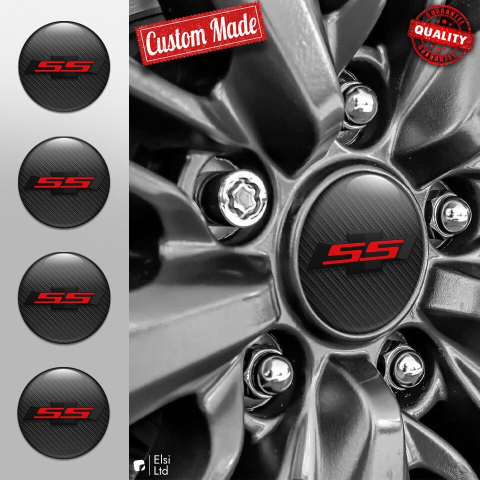 Custom 4pc Camaro Wheel Cap Decals - Premium Rim Emblems