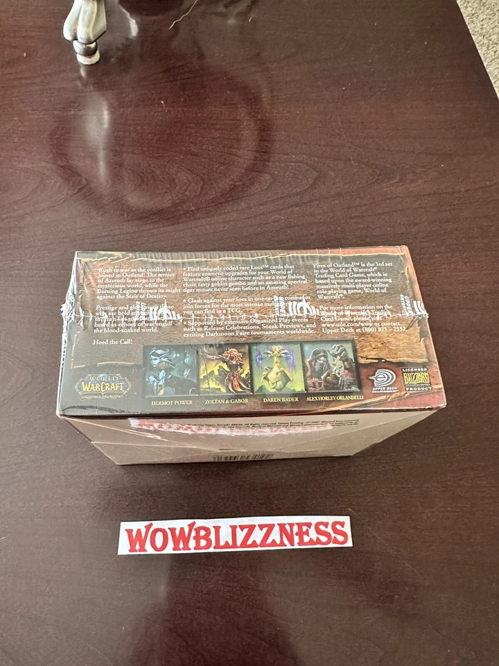 World of Warcraft WOW TCG sealed FIRES OF OUTLAND -ENGLISH Box (spectral tiger?) - Image 2 of 4