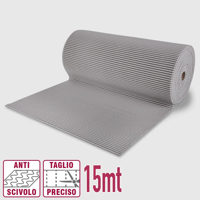 Tappetino per Scale 5 pz 25x75 cm in Gomma